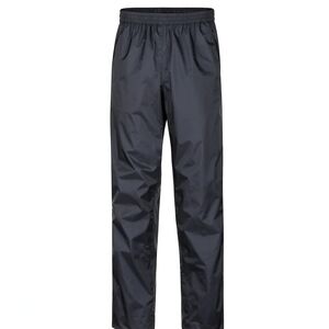 Marmot Mens Precip Eco Black Outdoor Waterproof Nylon Pants Sz XL